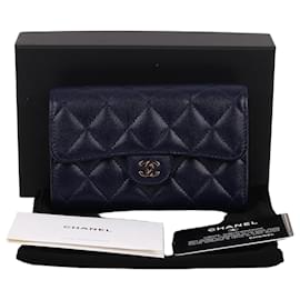 Chanel Cartera Classic Caviar Navy