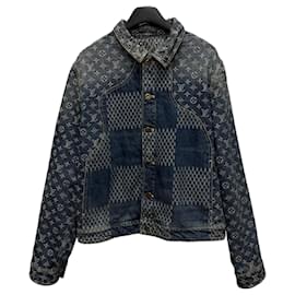 Louis Vuitton Giacca Trucker in Denim Monogram