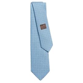 Mors Haltere Silk Herrenkrawatte Blue Ciel - Hermès