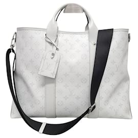 Louis Vuitton Tote Weekend Monogram White con Tracolla