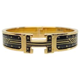 Pulseira Click Black Gold Graffiti - Hermès