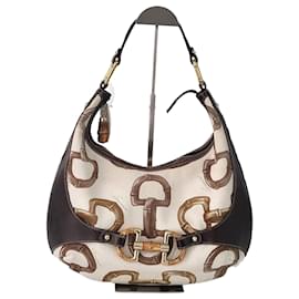 Borsa hobo a tracolla in bambù - Gucci