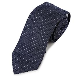 Salvatore Ferragamo Cravatta in seta jacquard NAVY