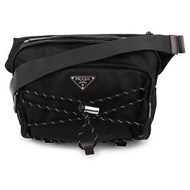 Prada Borsa a tracolla in Re-Nylon e pelle