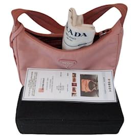 Reedizione Pocono Pink Nylon Hobo Bag Borsa a Spalla - Prada