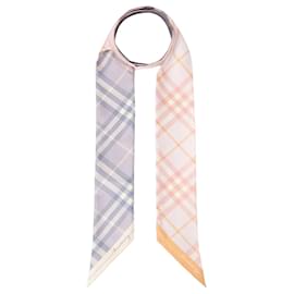 Sciarpa skinny in seta a quadri da donna - Burberry