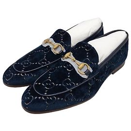 Gucci Mocassini Jordaan in velluto GG da uomo