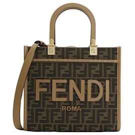 Fendi Piccola borsa tote in tessuto Sunshine