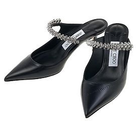 Jimmy Choo Mule con cinturino in cristallo da donna
