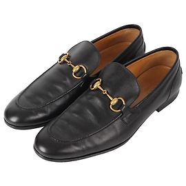 Gucci Mocasín de cuero con bocado negro