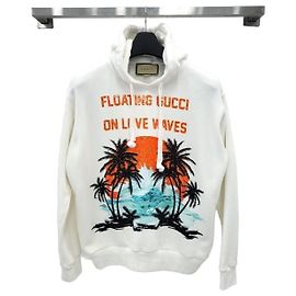 Gucci Felpa con cappuccio con logo Crystal ricamato XXS
