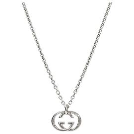 Gucci Collana in argento con maglie intrecciate