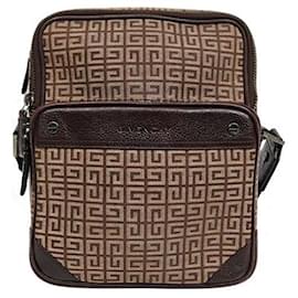 Givenchy Braune Canvas-Umhängetasche