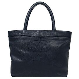 Chanel Borsa Tote Navy Caviar