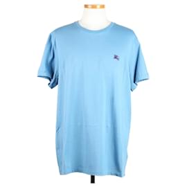 T-Shirt mit besticktem Logo Blau XL - Burberry