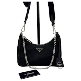 Prada Borsa Hobo Multi Tessuto in Nylon Crossbody