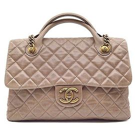 Chanel Borsa a tracolla e a mano con catena e manico Vintage Castle Lock