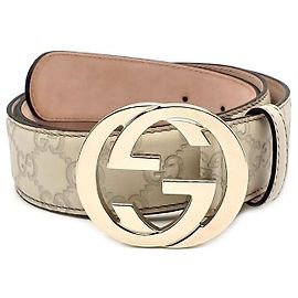 Gucci Cintura Cima con fibbia firma Avorio