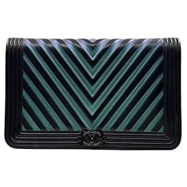 Chanel Chevron Boy WOC Crossbody Bag
