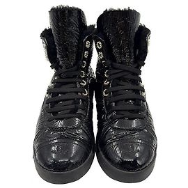 Chanel Sneakers high-top in agnello laccato