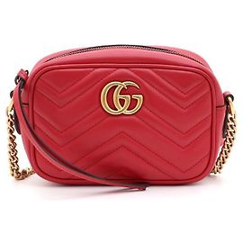 Gucci GG Marmont Matelassé Mini Chain Schultertasche und Umhängetasche