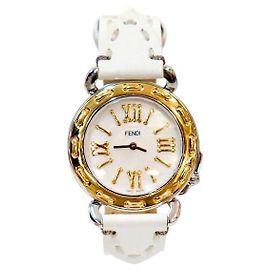Fendi Quarz-Uhr aus Weißgold