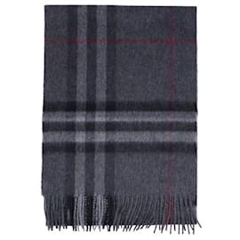 Sciarpa in cashmere con frange Check - Burberry
