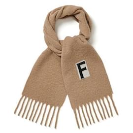 Sciarpa in lana di alpaca con logo jacquard e frange - Salvatore Ferragamo