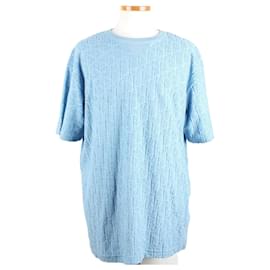 Terry-Baumwoll-Jacquard-T-Shirt Blau XL - Dior