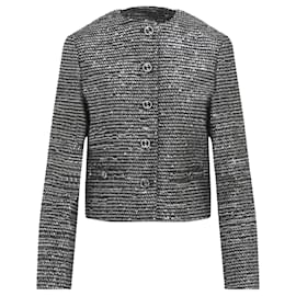 Gucci Giacca in tweed lamé a righe