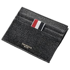 Thom Browne Pebble Grain Note Compartment Single Card Holder