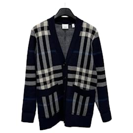 Burberry Oversized-Cardigan aus Wolle und Kaschmir mit Karomuster