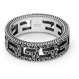Anello quadrato a cubo argento - Gucci