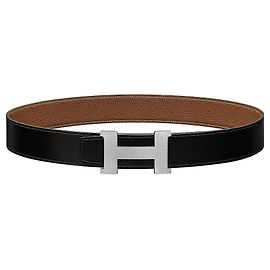 Hermès Fibbia per cintura Constanse Oro Cintura in pelle reversibile