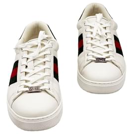 Gucci Sneakers Ace in pelle bianca