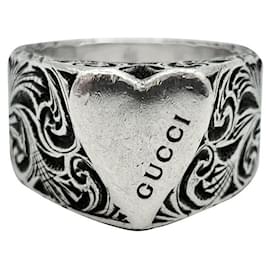 Anello in argento a cuore - Gucci