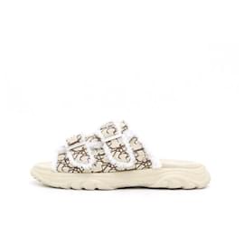 Dior Sandali unisex in jacquard Town Oblique con arricciatura