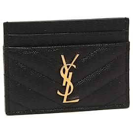 Saint Laurent Matelassé Grand Porte Cartes Kartenetui mit Prägung