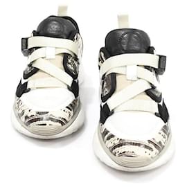 Chloé SONNIE Low Top Damensneaker aus Kalbsleder mit Eidechsenmuster
