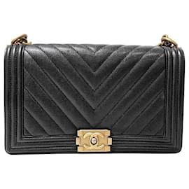 Chanel Borsa Boy Chevron Caviar New Medium