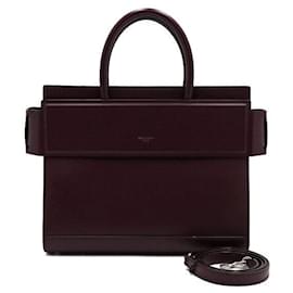 Piccola borsa tote e borsa a tracolla Leather Horizon Crossbody Bordeaux - Givenchy