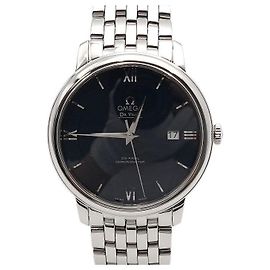 Omega Orologio automatico da uomo De Ville Prestige con quadrante blu e cassa in acciaio