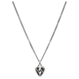 Collar de plata con colgante de corazón - Gucci