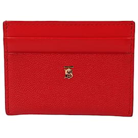Portacarte unisex rosso con logo TB placcato oro - Burberry
