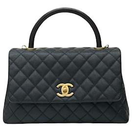 Borsa Tote Coco Handle Black Medium Series - Chanel