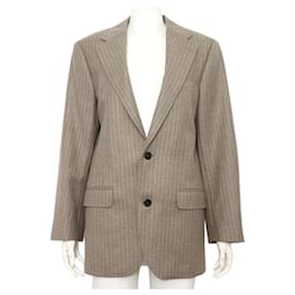 Kaschmir-Flanelljacke mit Ellbogenpatches Maroon Glass Brun Damen - Céline