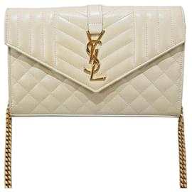 Saint Laurent Borsa a tracolla Monogram Matlassée con catena