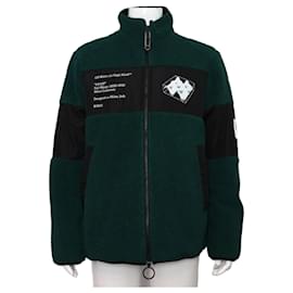 Giacca in pile da uomo con shearling - Off White