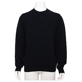 Louis Vuitton Navy Strickpullover für Herren mit geprägtem Logo
