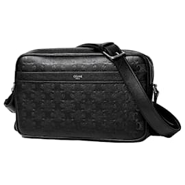 Messenger Medium in pelle di vitello con stampa a rilievo Triomphe - Céline